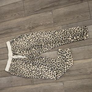 Pink Lily Leopard Lounge bottoms